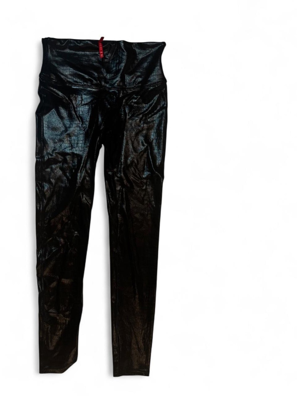 SPANX Shiny High-Waist Black Leggings